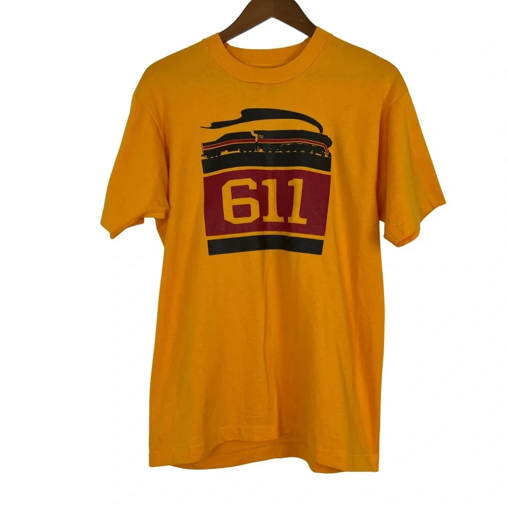 Vintage Screen Stars Best Yellow Train 611 Graphic Tee Single Stitch Size Large - Picture 6 of 10